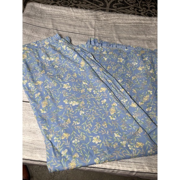 Christopher & Banks Dresses & Skirts - Vtg Christopher & Banks Skirt Women L Light Blue With Yellow Flowers